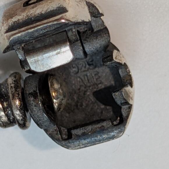 Genuine Pandora 925 Sterling Dark Brown Double Braided Leather Wrap Bracelet - Picture 6 of 11